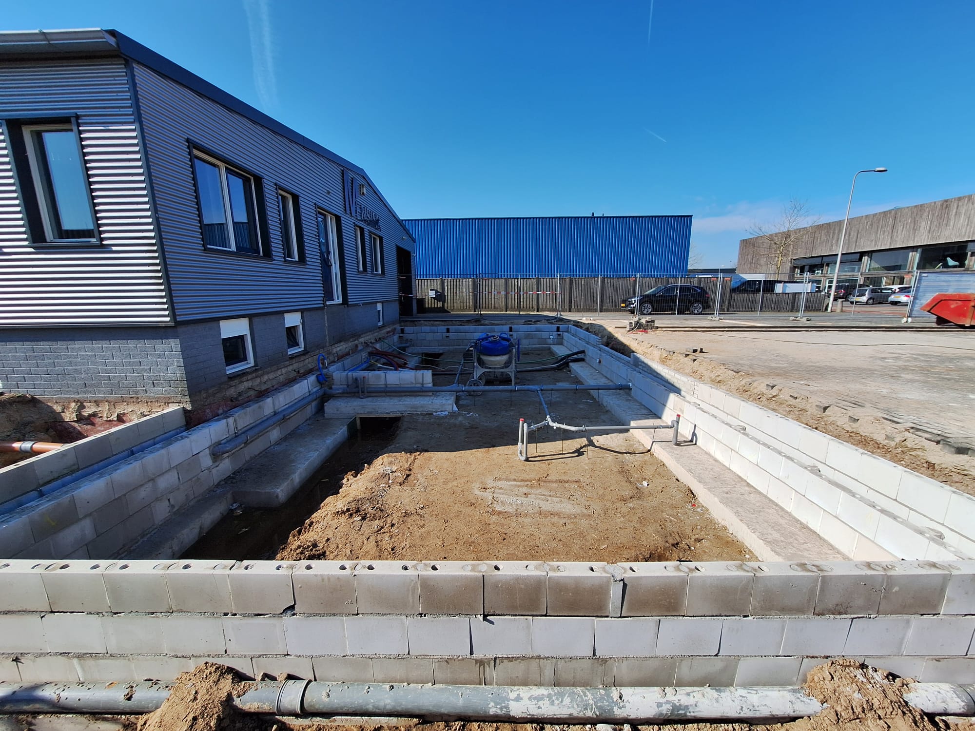 Fundering aanbouw en verbouw OSS Lichtenberg